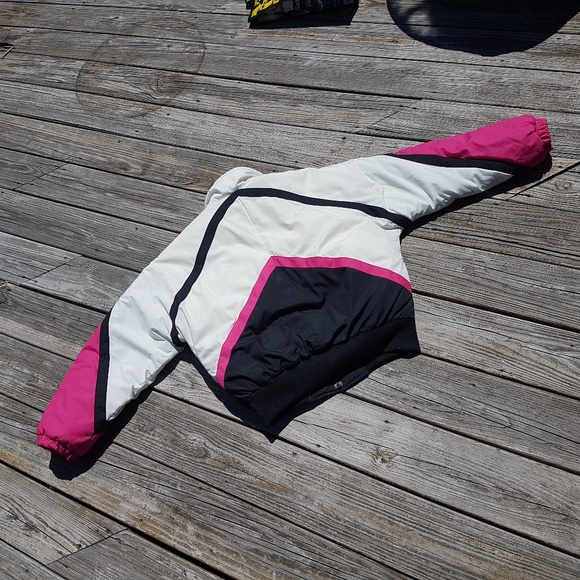Vintage 80s Downhill Racer Ski Puffer Jacket M - Picture 5 of 6